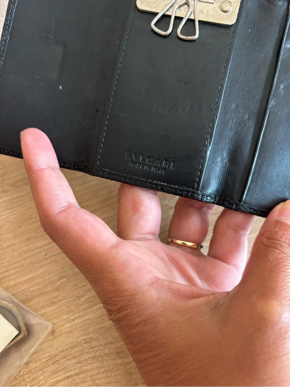 Authentic Bulgari key holder
